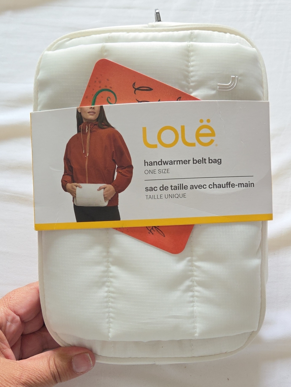 BRAND NEW WITH TAGS -LOLE Off White Handwarmer Belt Bag - One Size